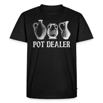 Poterie Poterie Poterie Poterie - T-shirt Premium bio Homme - noir - Devant - Nico (187cm)