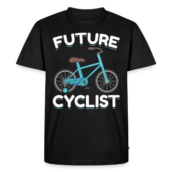 Cyclist Bicycle Newborn Baby Cycling - Men's Premium Organic T-Shirt - black - Front - Nico (187cm)