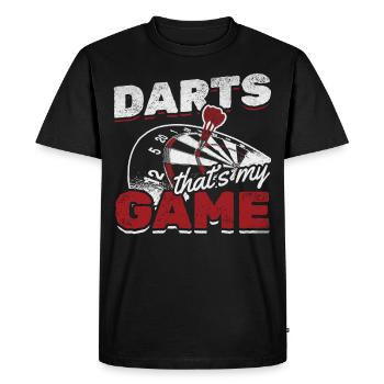 Darts This is my game Darts game Dart Darts - Men's Premium Organic T-Shirt - black - Front - Nico (187cm)