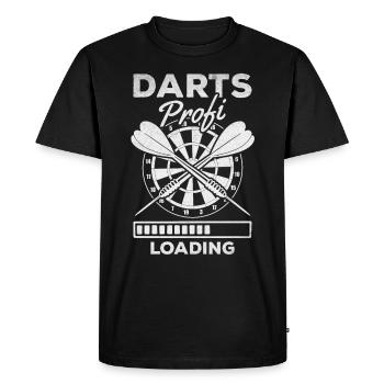 Darts Professional Loading Darts Jeu de fléchettes Joueur de fléchettes - T-shirt Premium bio Homme - noir - Devant - Nico (187cm)