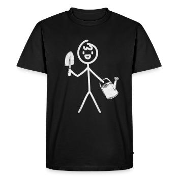Jardinier de jardinage drôle de jardinage - T-shirt Premium bio Homme - noir - Devant - Nico (187cm)