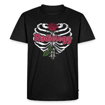 Technicien en radiologie Radiologie Cadeau - T-shirt Premium bio Homme - noir - Devant - Nico (187cm)
