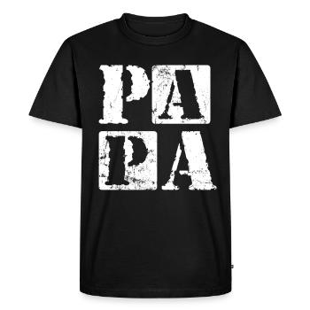 Dad Father's Day Ideas Father's Day Dad - Men's Premium Organic T-Shirt - black - Front - Nico (187cm)