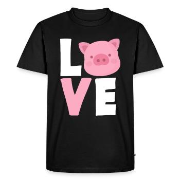 Pig Pig Pigs Gift - Men's Premium Organic T-Shirt - black - Front - Nico (187cm)