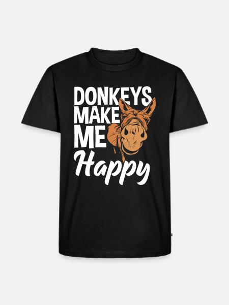 Funny donkey lover gift - Men's Premium Organic T-Shirt - black