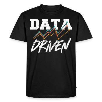 Data-driven command for Data Science Collector - Men's Premium Organic T-Shirt - black - Front - Nico (187cm)