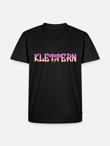 Klettern - Männer Premium Bio T-Shirt - Schwarz