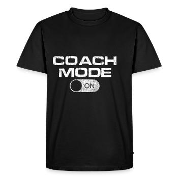 Coach Trainer Mindset Influencer Content Creator - Men's Premium Organic T-Shirt - black - Front - Nico (187cm)