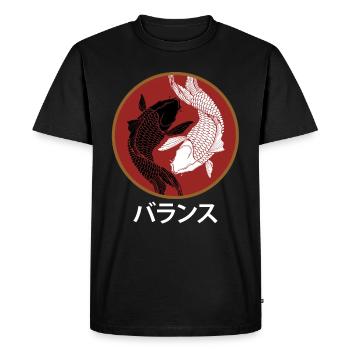 Koi carp - Men's Premium Organic T-Shirt - black - Front - Nico (187cm)