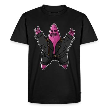 Rock 'n' roll étoile de mer étoile marine - T-shirt Premium bio Homme - noir - Devant - Nico (187cm)