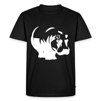 hippopotame - T-shirt Premium bio Homme - noir - Devant - Nico (187cm)
