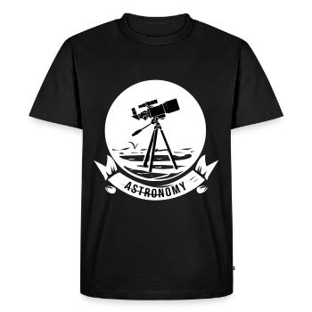 astronomy - Men's Premium Organic T-Shirt - black - Front - Nico (187cm)