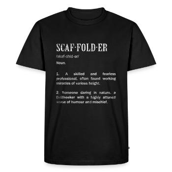 Cadeau de travail d'échafaudage de construction d'échafaudages - T-shirt Premium bio Homme - noir - Devant - Nico (187cm)