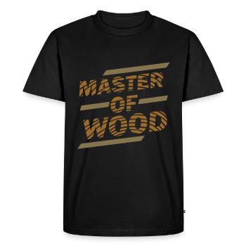Maître charpentier - T-shirt Premium bio Homme - noir - Devant - Nico (187cm)