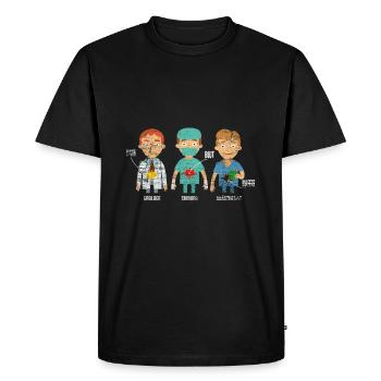 Anesthetist Doctor Anesthesia Anaesthesiology - Men's Premium Organic T-Shirt - black - Front - Nico (187cm)
