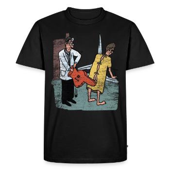 Urologist urology urinary tract female doctor gift - Men's Premium Organic T-Shirt - black - Front - Nico (187cm)