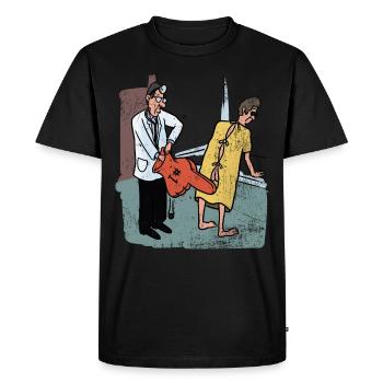Urologist urology doctor urinary system gift - Men's Premium Organic T-Shirt - black - Front - Nico (187cm)