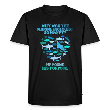 Marine biologist Marine biology - Men's Premium Organic T-Shirt - black - Front - Nico (187cm)