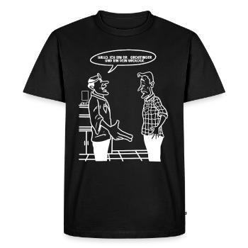 Urologist urology doctor - Men's Premium Organic T-Shirt - black - Front - Nico (187cm)