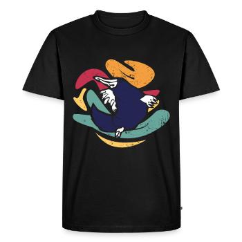 Marin marin ornithorynque ornithorynque - T-shirt Premium bio Homme - noir - Devant - Nico (187cm)