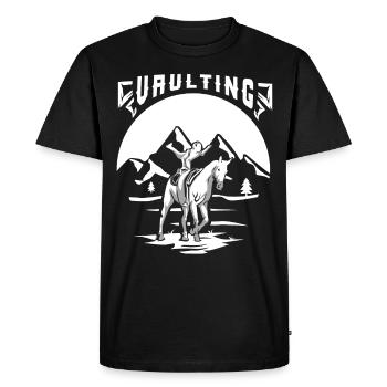 Cadeau de cavage équestre - T-shirt Premium bio Homme - noir - Devant - Nico (187cm)