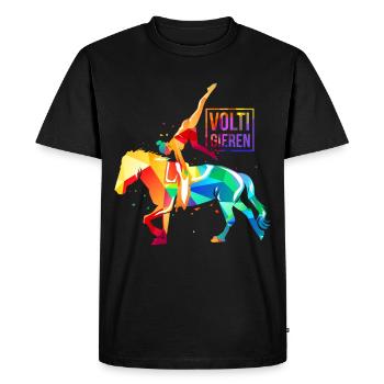 Cheval de chasse - T-shirt Premium bio Homme - noir - Devant - Nico (187cm)