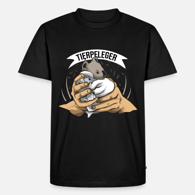 Tierpfleger Tierpark - Männer Premium Bio T-Shirt - Schwarz