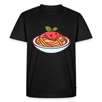 Spaghettis - T-shirt Premium bio Homme - noir - Devant - Nico (187cm)