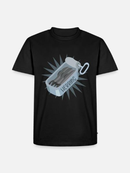 Herring sardines - Men's Premium Organic T-Shirt - black