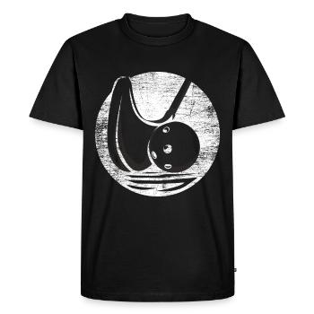 Floorball, hockey sportif - T-shirt Premium bio Homme - noir - Devant - Nico (187cm)