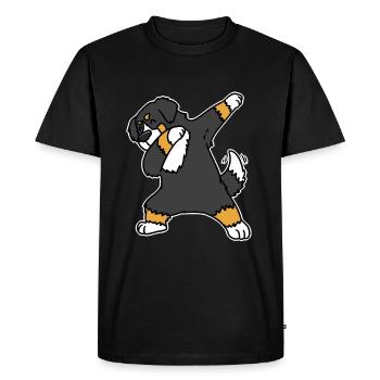 Chien de montagne bernois - T-shirt Premium bio Homme - noir - Devant - Nico (187cm)