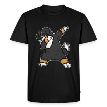 Chien de montagne bernois - T-shirt Premium bio Homme - noir - Devant - Nico (187cm)