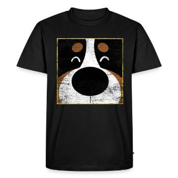 Berner Sennenhund - Männer Premium Bio T-Shirt - Schwarz - Vorne - Nico (187cm)