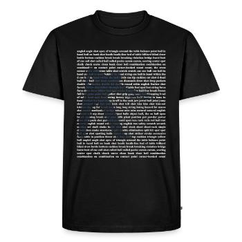 Billard Billard de poche - T-shirt Premium bio Homme - noir - Devant - Nico (187cm)