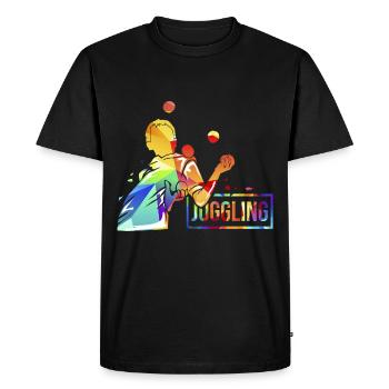 Boules de jonglage - T-shirt Premium bio Homme - noir - Devant - Nico (187cm)
