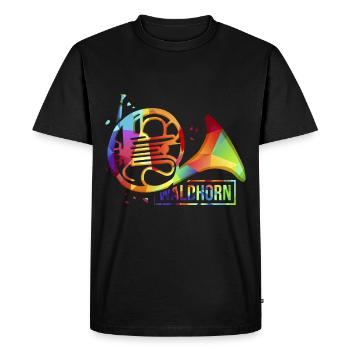Instrument de musique en laiton - T-shirt Premium bio Homme - noir - Devant - Nico (187cm)