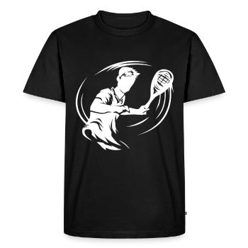 speedminton - Men's Premium Organic T-Shirt - black - Front - Nico (187cm)
