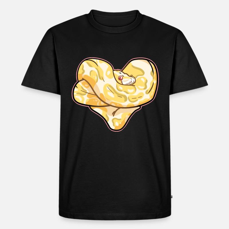 Coeur de python - T-shirt Premium bio Homme - noir