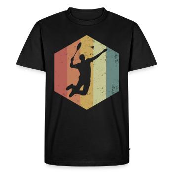 speedminton - Men's Premium Organic T-Shirt - black - Front - Nico (187cm)
