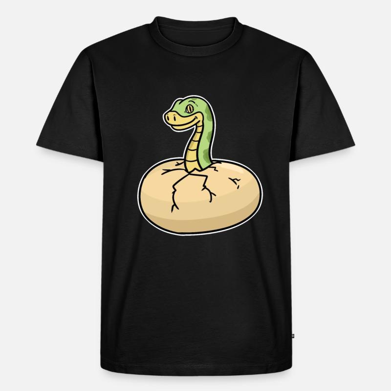 python - Men's Premium Organic T-Shirt - black