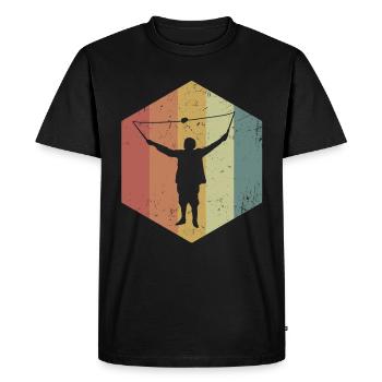 Diabolo - Men's Premium Organic T-Shirt - black - Front - Nico (187cm)