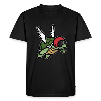 turtle - Men's Premium Organic T-Shirt - black - Front - Nico (187cm)