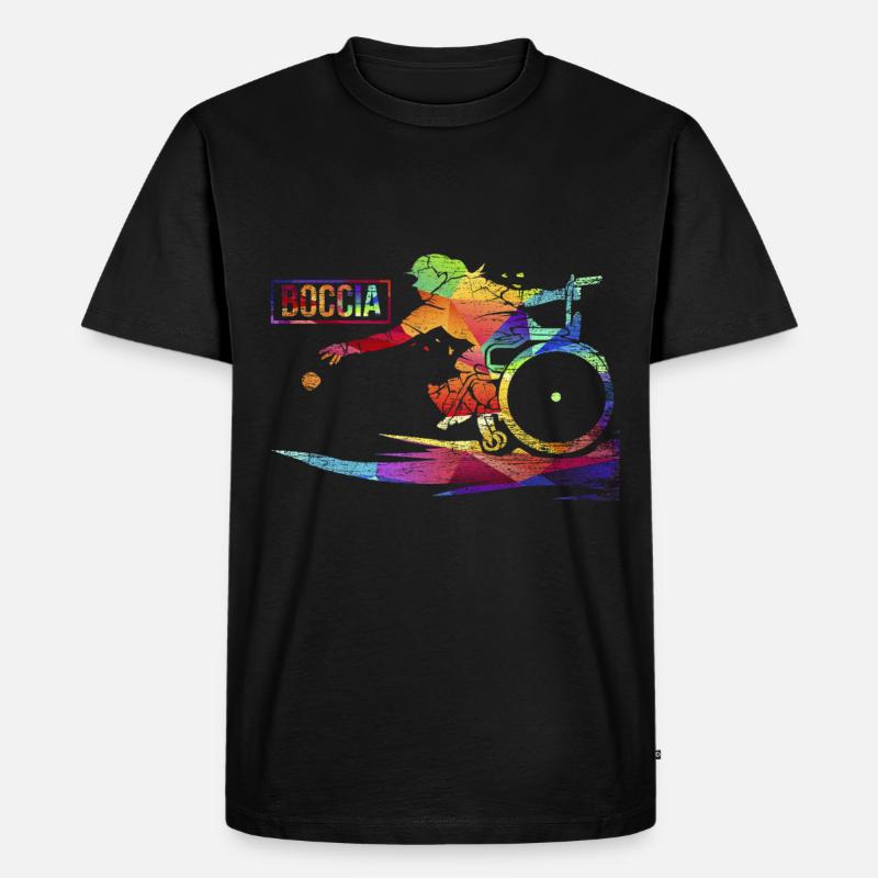 Boccia - Männer Premium Bio T-Shirt - Schwarz