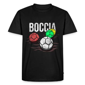boccia - T-shirt Premium bio Homme - noir - Devant - Nico (187cm)