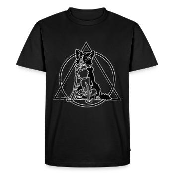 Cadeau Border Collie - T-shirt Premium bio Homme - noir - Devant - Nico (187cm)