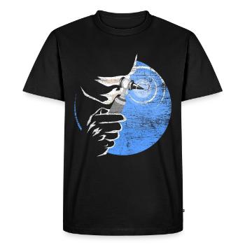HALZ Nose ohen-doctor - Men's Premium Organic T-Shirt - black - Front - Nico (187cm)