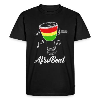 Afro Beat - T-shirt Premium bio Homme - noir - Devant - Nico (187cm)