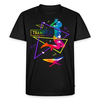 Polygone de trampoline - T-shirt Premium bio Homme - noir - Devant - Nico (187cm)