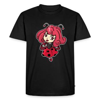 Ladybug Princess - Men's Premium Organic T-Shirt - black - Front - Nico (187cm)