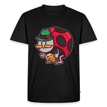 Coccinelle - T-shirt Premium bio Homme - noir - Devant - Nico (187cm)